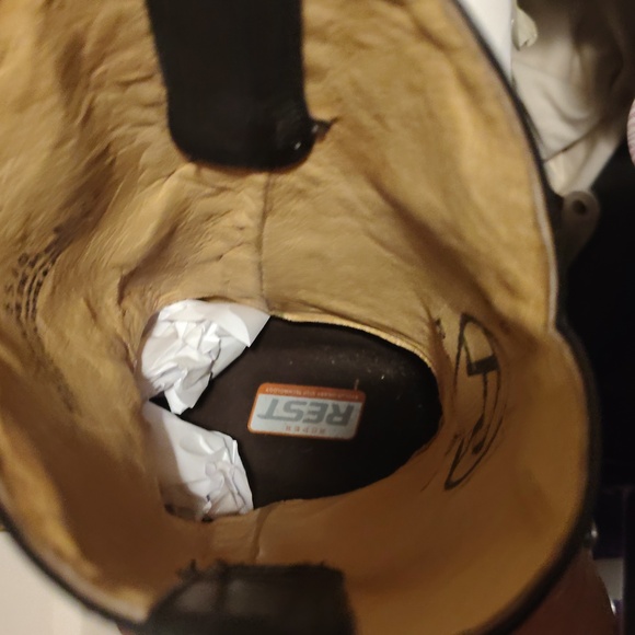 Men's Snakeskin Cowboy Boots size 8.5 Like New brand Roper - Picture 8 of 9